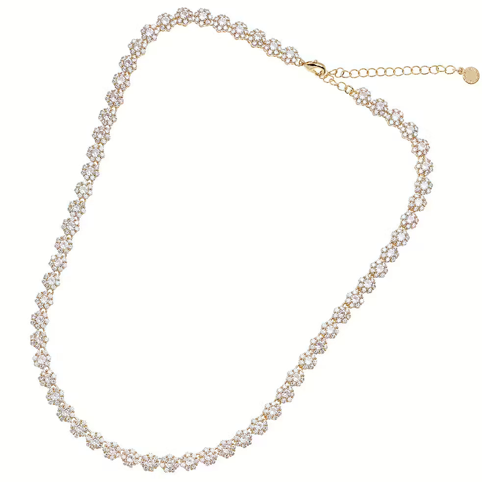 501089C - Collana dorata con cubic zirconia