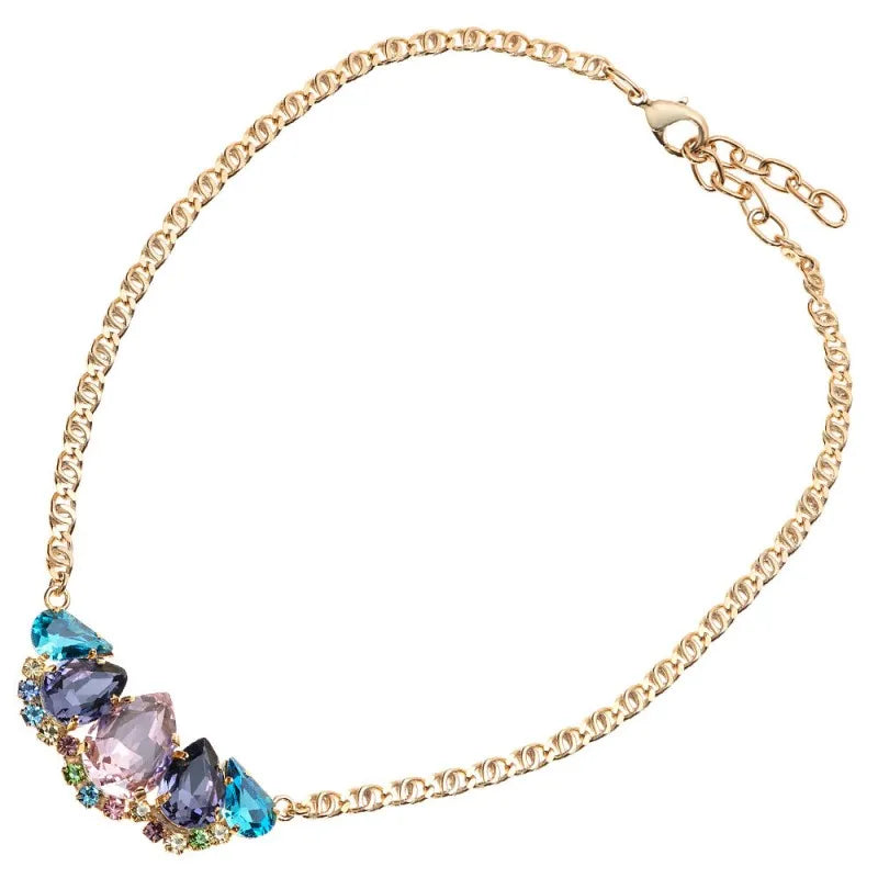 501167C - Collana placcata oro con cristalli