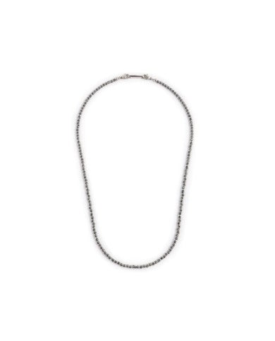 Collana ematite sfaccettata e liscia