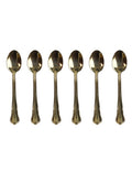 Imperial Gold Set of 6 Stainless Steel Moka Spoons (8029722510064) (Pre-Order Product)