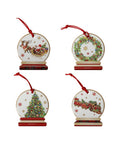 Christmas decoration set of 4 ceramic cork pieces (8029722899350) (Pre-order product)