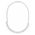 501107C - Rhodium-plated necklace with cubic zirconia