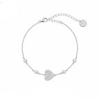 Bracciale Donna Liu Jo Argento 925 Cuore Zirconi Bianchi