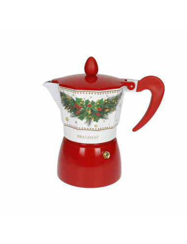 The Christmas 3-cup Aluminum Coffee Maker (8029722845814) (Pre-Order Product)