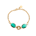 Bracciale Ottaviani DORATO CON CRISTALLI VERDI