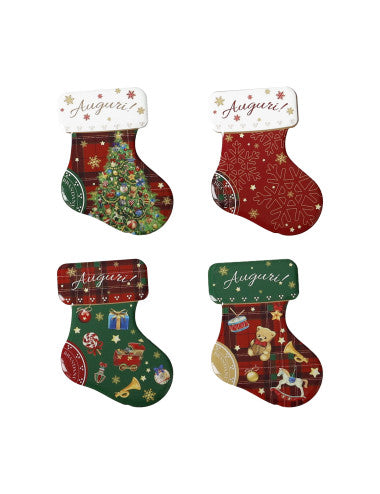 Christmas Stocking Magnets, Set of 4, Ceramic, 8029722899404 (Pre-Order Product)