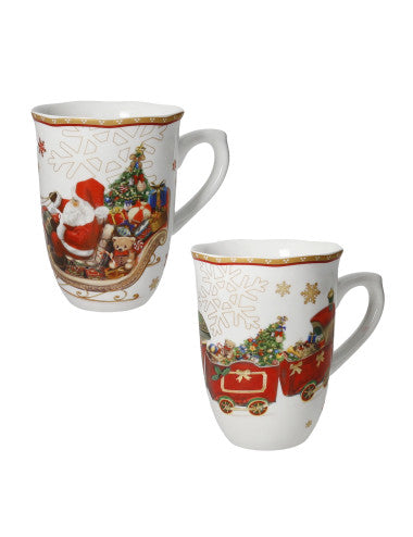 Mug Christmas Set of 2 Porcelain 8029722899039 (Pre-Order Product)