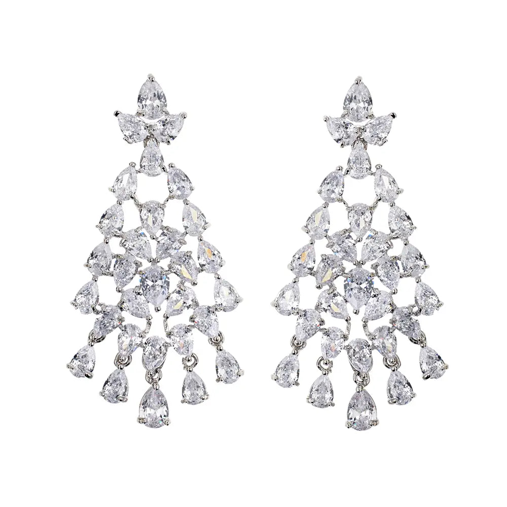 Orecchini donna Ottaviani zirconia bianchi 500785O