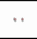 Orecchini Cuore e Coccinella - Rosso e Argento