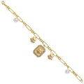 Bracciale con finitura dorata
