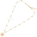 501107C - Rhodium-plated necklace with cubic zirconia