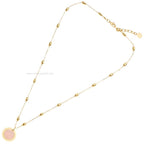 501107C - Rhodium-plated necklace with cubic zirconia