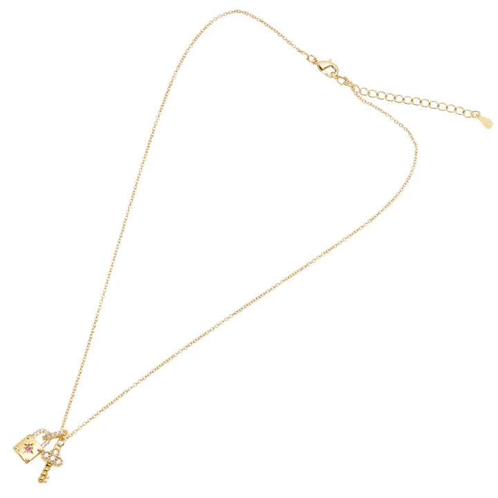Collana da donna di Ottaviani della collezione Elegance Chiave e Lucchetto.