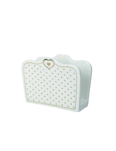 portatovaglioli-amore-mio-cuori-new-bone-china(Prodotto da Pre-Ordinare)