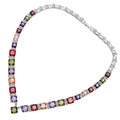 500904C - Collana rodiata con cubic zirconia