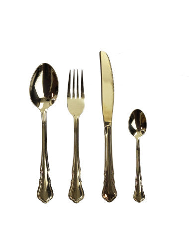 Imperial Gold Cutlery Set, 16-Piece Stainless Steel, 8029722510057 (Pre-Order Product)