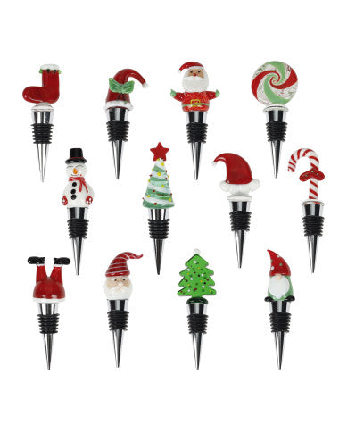 Christmas-cap-decorations-and-assorted-colors-display-glass-zinc-alloy-12-pcs-8029722811000 (Pre-Order Product)