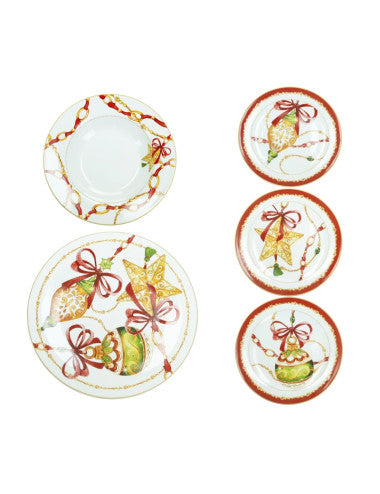 18-piece porcelain light show tableware set (8029722896922) (Pre-Order Product)