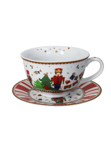 Nutcracker Breakfast Cup and Saucer, Porcelain, 8029722841793 (Pre-Order Product)