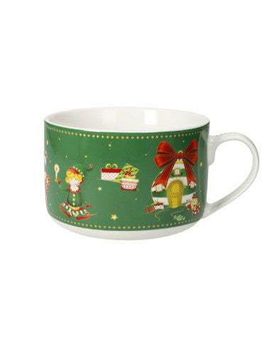 Elf-Magic-Breakfast-Mug-New-Bone-China-Green-8029722845449 (Pre-Order Product)