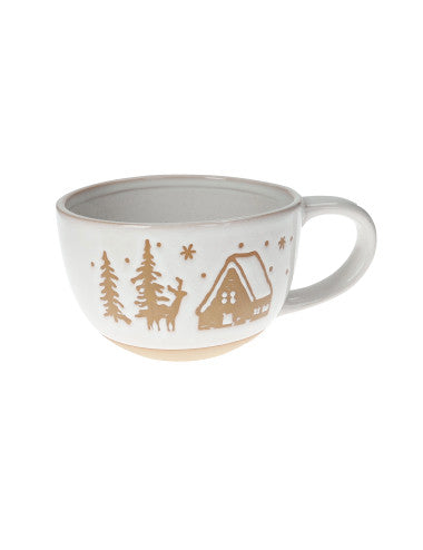 Gingerbread Woodland Stoneware Breakfast Mug 8029722800509 (Pre-Order Product)