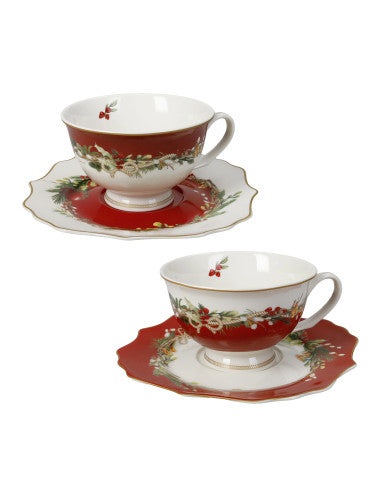 Carol Teacup Set of 2, New Bone China, 8029722899626 (Pre-Order Product)