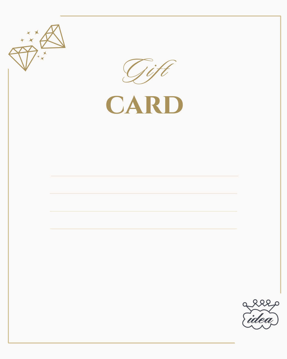 Brilla con un Regalo – Gift Card